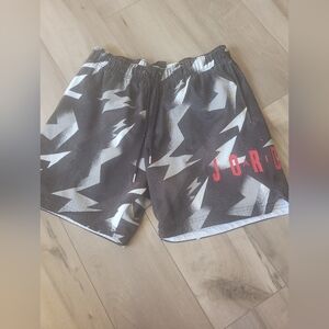 Jordan Black and Gray Men's Shorts